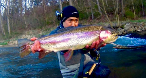 successful April fly fishing rainbow trout haven 
