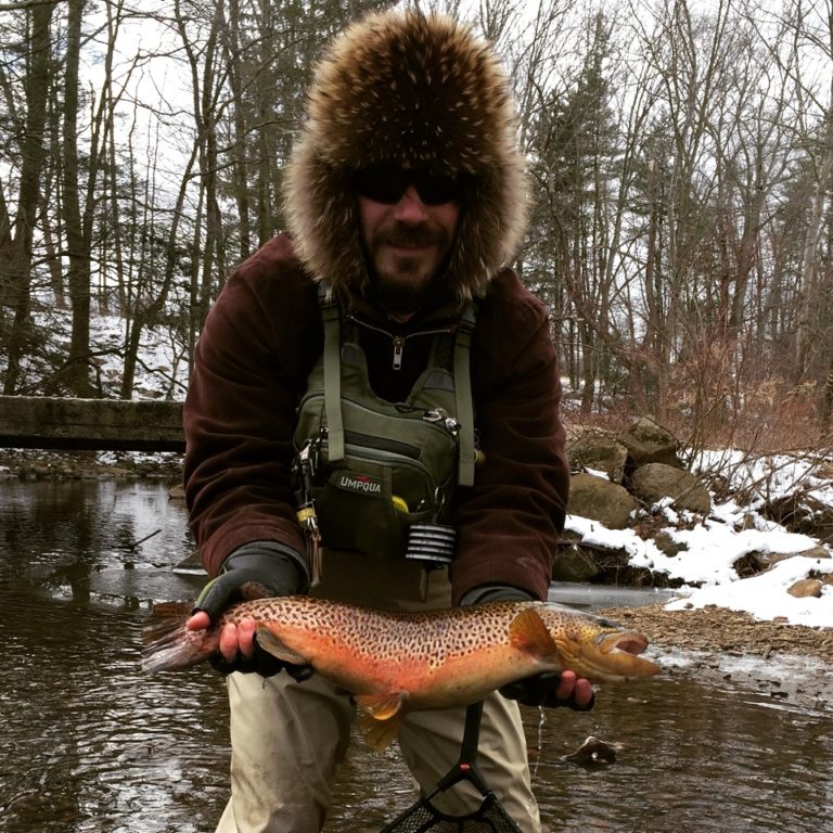 Winter Fly Fishing Throwing Streamers in NJ Trout Haven
