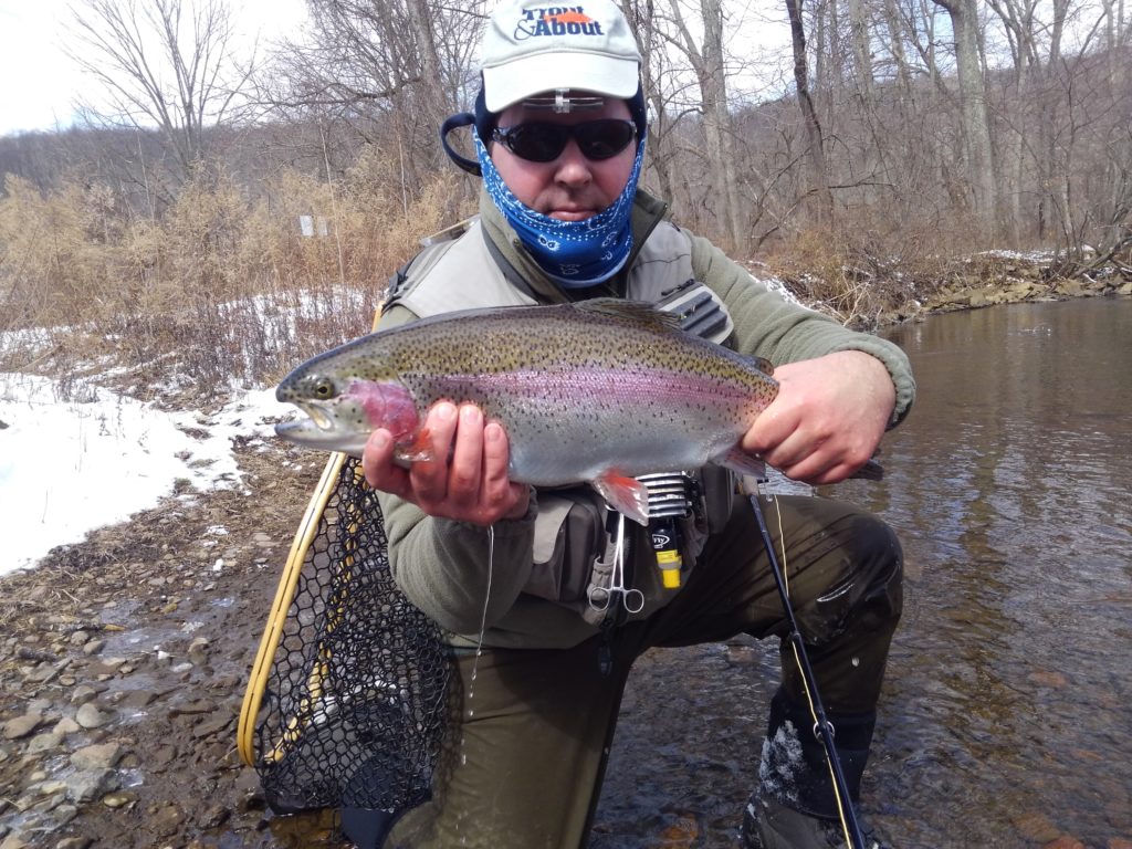 Winter Fly Fishing Throwing Streamers in NJ Trout Haven
