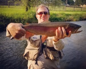 PA Fall Fly Fishing spruce creek trout haven rainbow trout Chubby Chernobyl