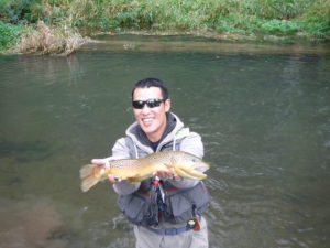 PA Fly fishing brown trout spruce creek trout haven