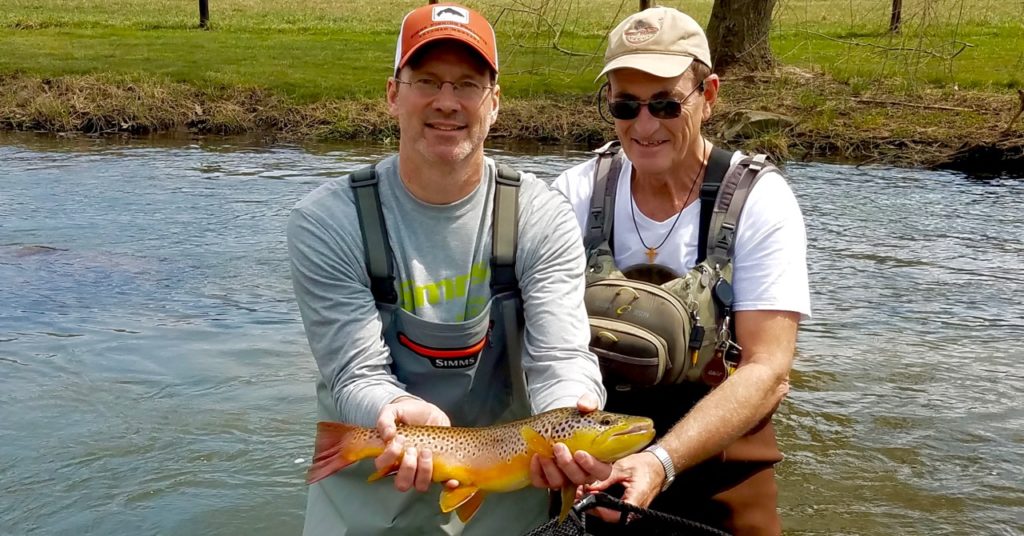 PA Spring fly fishing season brown trout haven grannom caddis